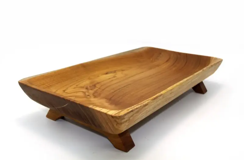 Artikelbild 3 des Artikels “Sushi-Teller aus Holz, aus Teakholz, 36x20x6,5 “
