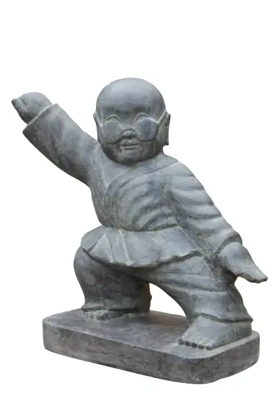 Artikelbild 3 des Artikels “stehender Kung-Fu-Mönch mit Brille, 60 cm “