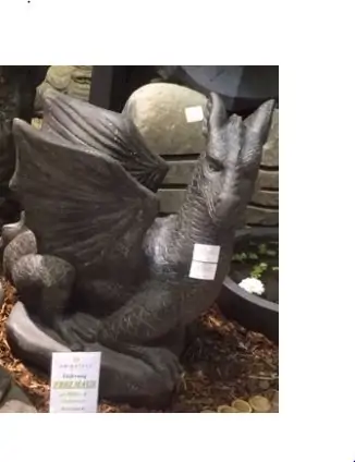 Artikelbild 3 des Artikels “Sitzender Drache auf Stein, ca. 65 cm “
