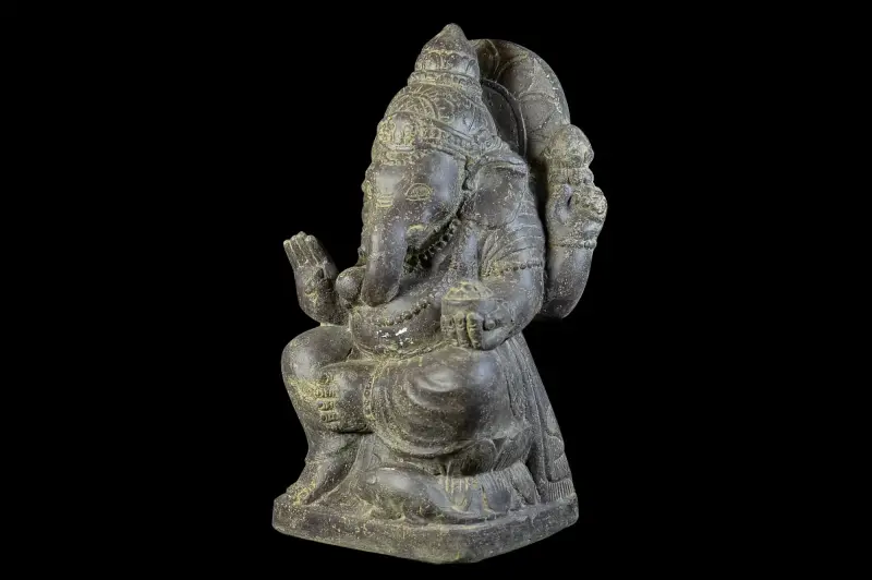 Artikelbild 3 des Artikels “Ganesha sitzend, ca. 45 cm, Steinguss “