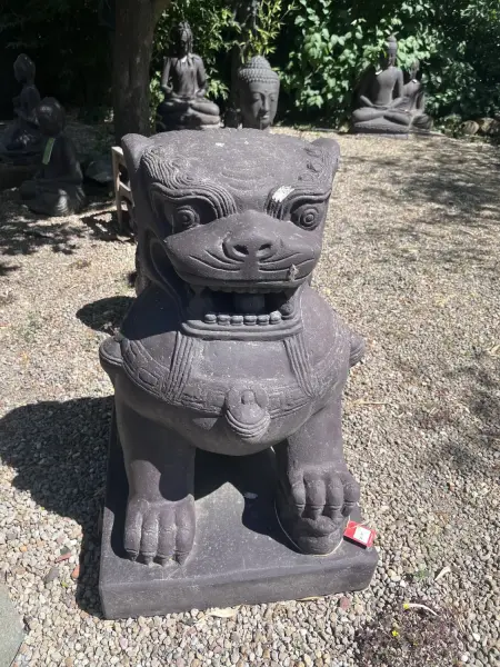 Artikelbild 3 des Artikels “Tempel-Löwen,2er-Set Steinguss, 75cm Höhe “