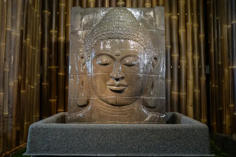 Artikelbild 3 des Artikels “Buddha-Kopf (Relief) als Wasserspiel, 106 cm “