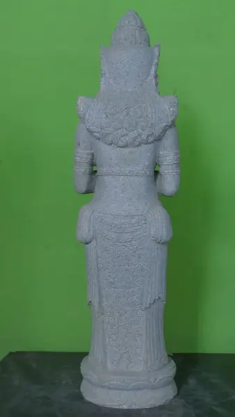 Artikelbild 3 des Artikels “Stehender Dewi Sri, Drehen des Rades, 100cm Höhe, Flussstein, Stein Dewi Sri “