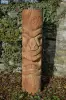 Product image 4 of the product “Tiki Statue Polynesia style. From coconut palm 100cm. Approx. 25-27cm dia. Model 2 - open mouth, ”