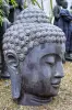 Artikelbild 4 des Artikels “Buddha-Kopf, 48x48x75cm, Steinguss, hohl, handgefertigt & farbig 75 cm“