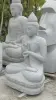Artikelbild 4 des Artikels “Sitzender Buddha mit floraler Schnitzerei -Chakra Position. Ungefähr 152cm Höhe. Naturstein (Flussstein), Steinmetzarbeiten “