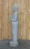 Artikelbild 4 des Artikels “Stehender Buddha aus Flussstein in Dharmachakra-Position - Geste des Rades der Dharma-Lehre. Ungefähr 151cm Höhe “