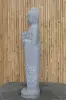 Artikelbild 4 des Artikels “Stehender Buddha aus Flussstein in Dharmachakra-Stellung - Geste des Rades der Dharma-Lehre. Etwa 152cm Höhe “