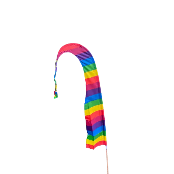 Artikelbild 4 des Artikels “Bali-Fahne, Satin, Modell Regenbogen, 600 cm “