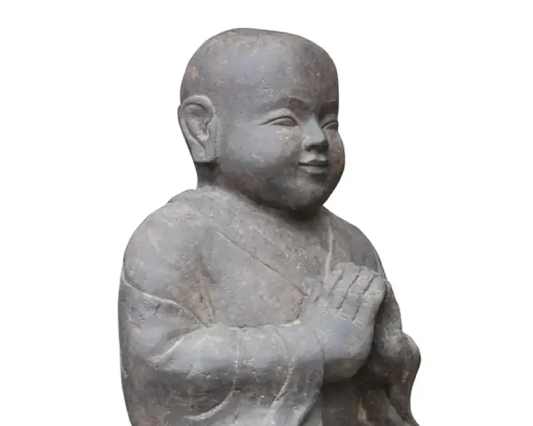 Artikelbild 4 des Artikels “Sitzender Mönch aus Steinguss, ca. 60 cm H “