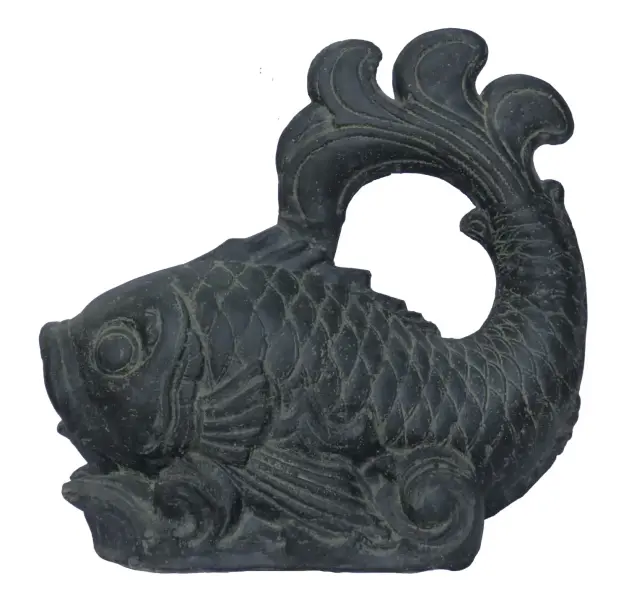 Artikelbild 4 des Artikels “Balinesischer Fisch als Wasserspiel, 70 cm Länge | Kunststein, handgefertigt und farbig “