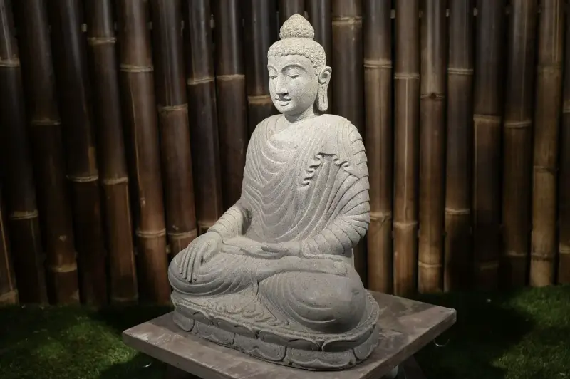 Artikelbild 4 des Artikels “Buddha-Figur, sitzend, „Erdberührung“, indisch, 60 cm “