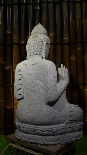 Product image 4 of the product “Sitting Buddha with floral pattern, ca. 100 cm H ”