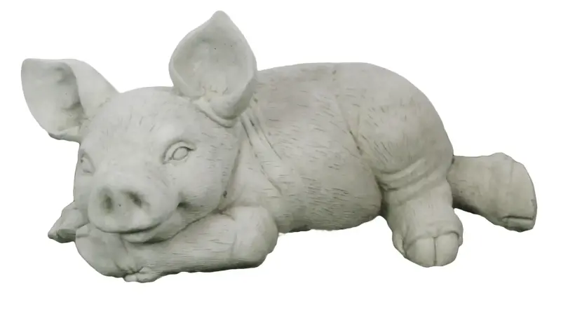 Artikelbild 4 des Artikels “Liegendes, niedliches Schweinchen, Tierfigur, 38 cm “