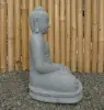 Artikelbild 5 des Artikels “Sitzender Buddha aus Flussstein, Meditationshaltung, H. 45cm. “