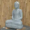 Product image 5 of the product “Seated Buddha made of Riverstone in Dhyana position - gesture of meditation, H. 80cm. ”