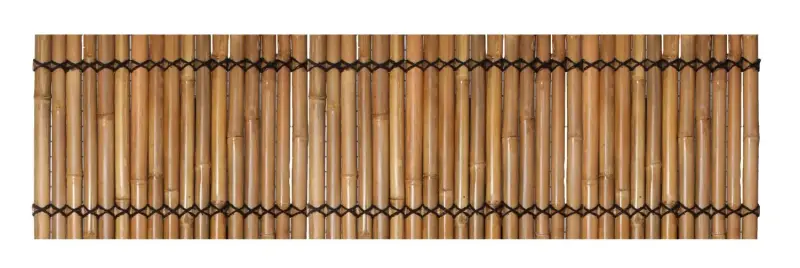 Artikelbild 5 des Artikels “Bambuselement Palettenabdeckung, starr, gelb-braun (Apus), mit Zierseil. Durchmesser 3-5cm 123 x 32 cm Höhe. “