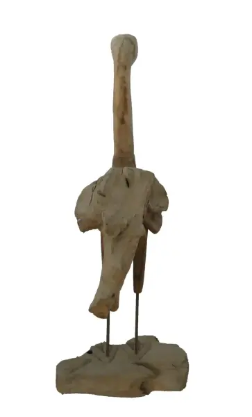 Artikelbild 5 des Artikels “Flamingo, hergestellt aus Teakholz-Wurzelstücken, ca. 1,10 mtr hoch. 2 Teile, Metallfüße. “