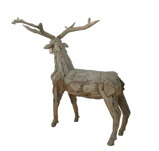 Artikelbild 5 des Artikels “Stehender Hirsch, die Hörner können abgenommen werden. Ca. 120cm Länge und 140cm Höhe . “