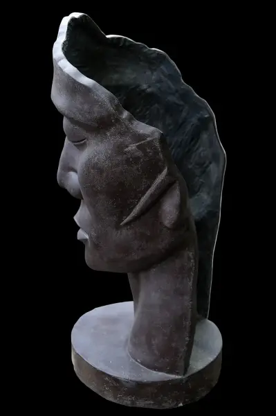 Artikelbild 5 des Artikels “Maske Mensch 01 (nach rechts geneigt) Original des Künstlers - 150m Höhe “