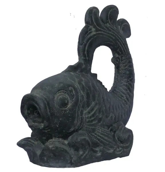 Artikelbild 5 des Artikels “Balinesischer Fisch als Wasserspiel, 70 cm Länge | Kunststein, handgefertigt und farbig “