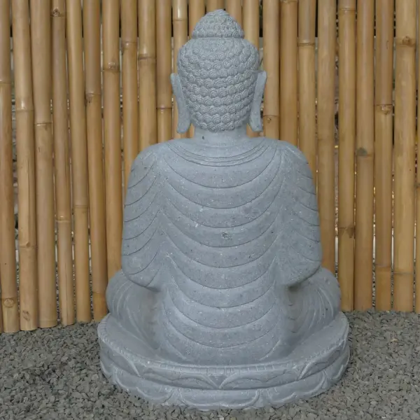 Product image 5 of the product “Seated Buddha made of Riverstone in Dhyana position - gesture of meditation, H. 80cm. ”