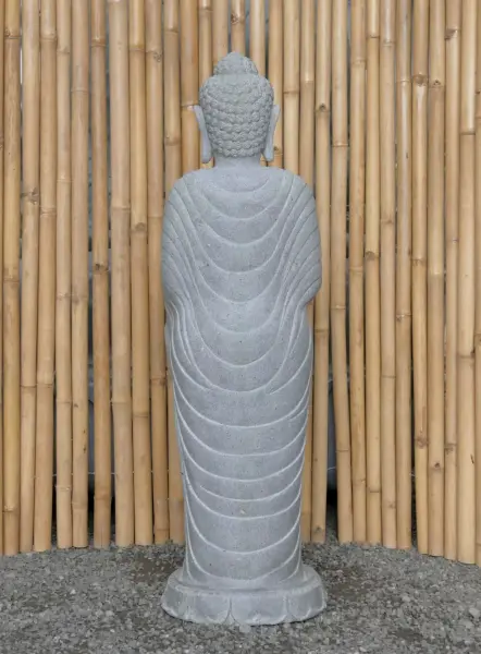 Artikelbild 5 des Artikels “Stehender Buddha mit Lotusblüte, ca. 124 cm H “