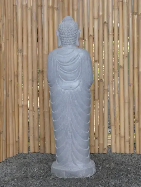 Artikelbild 5 des Artikels “Stehender Buddha mit Lotusblume, ca. 120 cm H “