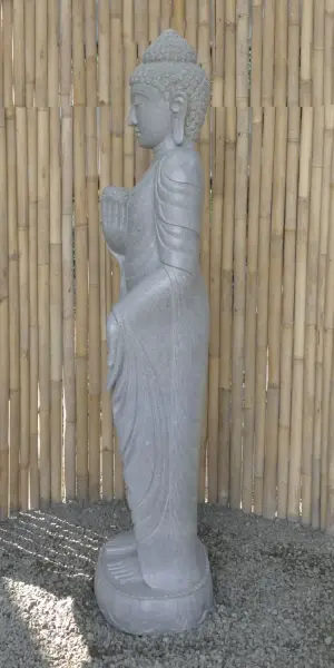 Artikelbild 5 des Artikels “Stehender Buddha mit Lotusblume, ca. 180cm H “