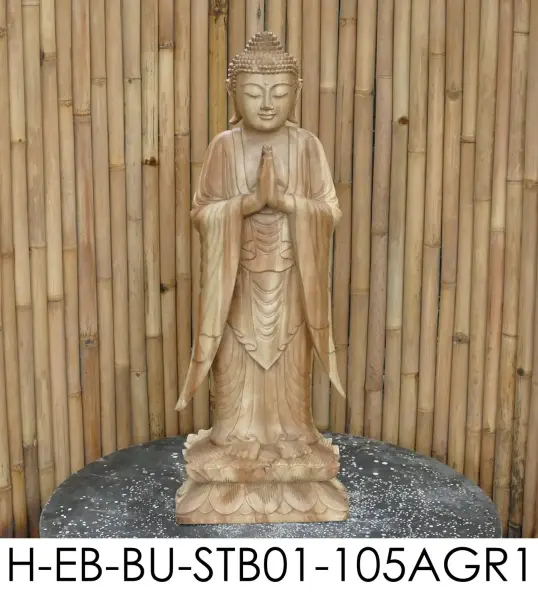 Artikelbild 6 des Artikels “Jagan - Stehender Buddha, 105 cm H | Steinguss “
