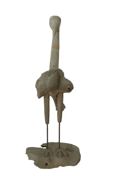 Artikelbild 6 des Artikels “Flamingo, hergestellt aus Teakholz-Wurzelstücken, ca. 1,10 mtr hoch. 2 Teile, Metallfüße. “