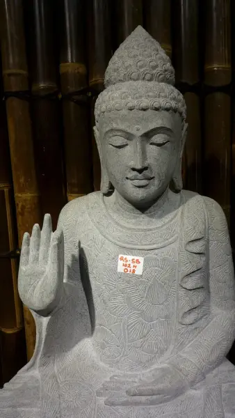 Product image 6 of the product “Sitting Buddha with floral pattern, ca. 100 cm H ”