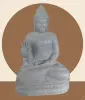Artikelbild 7 des Artikels “Sitzender Buddha aus Riverstone in Abhaya Position - Geste der Furchtlosigkeit, H.108 cm. “