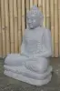 Artikelbild 7 des Artikels “Sitzender Buddha aus Riverstone in Dhyana-Stellung - Geste der Meditation, 60cm hoch, naturbelassen “