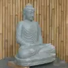 Artikelbild 7 des Artikels “Sitzender Buddha aus Riverstone in Dhyana-Stellung - Geste der Meditation, H. 80cm. “