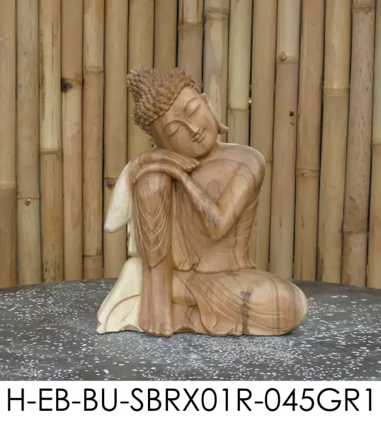 Artikelbild 7 des Artikels “Vivit - Buddha entspannt - rechtes Knie hoch, 45 cm H | Steinguss “
