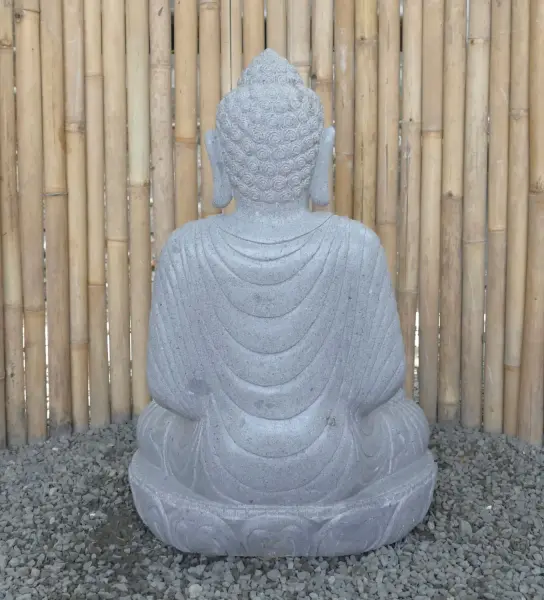 Product image 7 of the product “Seated Buddha made of Riverstone in Dhyana position - gesture of meditation, H. 81cm. ”