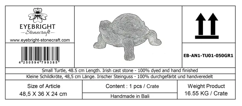 Artikelbild 8 des Artikels “Kleine Schildkröte, 48,5 cm Länge | Steinguss “