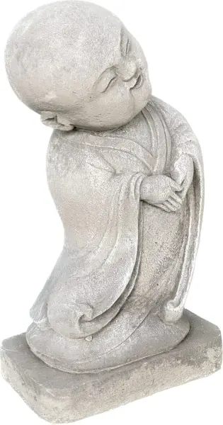Artikelbild 9 des Artikels “Ling - Mönch, stehend, zur Seite gebeugt, 35 cm H | Steinguss “