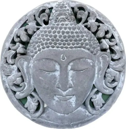 Artikelbild des Artikels “Anando - Plaque - Buddha Gesicht, Ø 30cm | Steinguss “